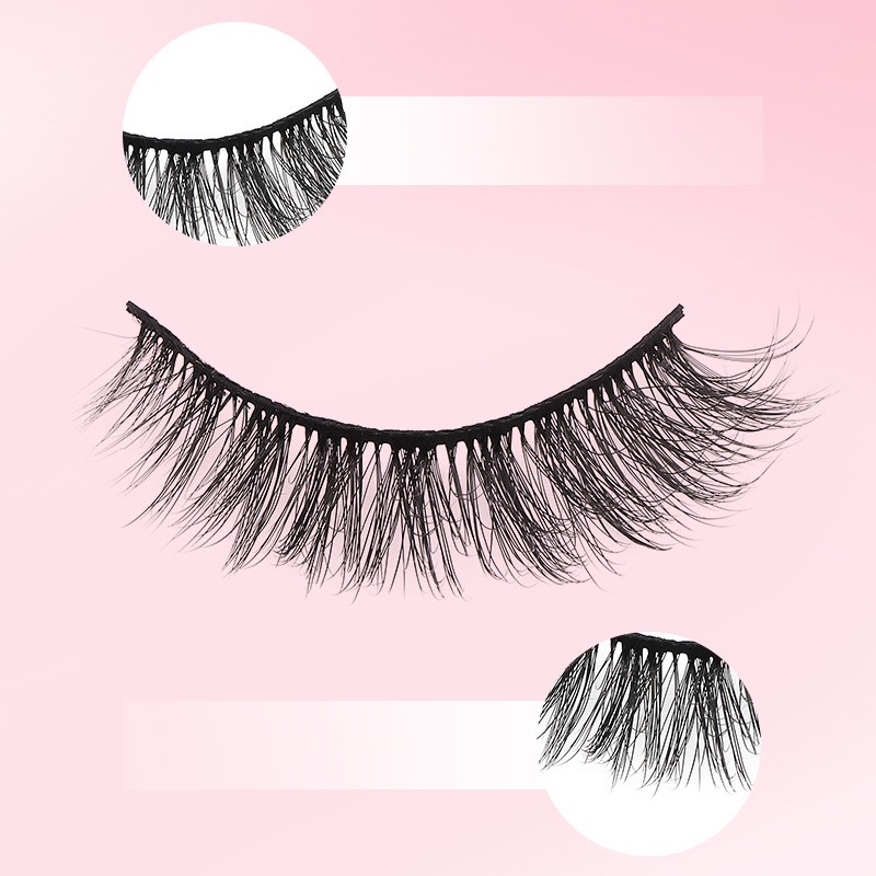 False Eyelashes Factory - Wholesale Customization High-quality 3D Sandwich Clover 0.05mm