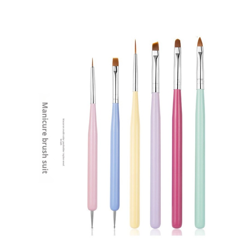 Phototherapy Pen Factory - Nail Art Phototherapy Pen Customizable Nylon Flat Head Brush