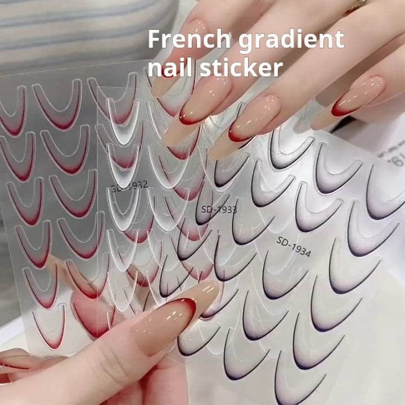French Line Sticker Manufacturer - Classic French Line Arc Auxiliary Gradient Smile Design