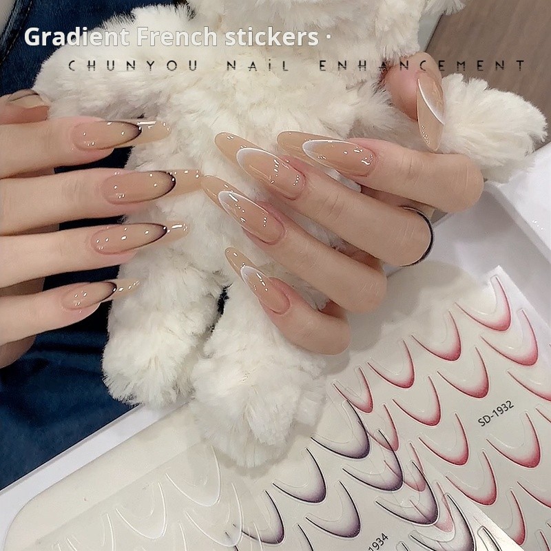 French Line Sticker Manufacturer - Classic French Line Arc Auxiliary Gradient Smile Design