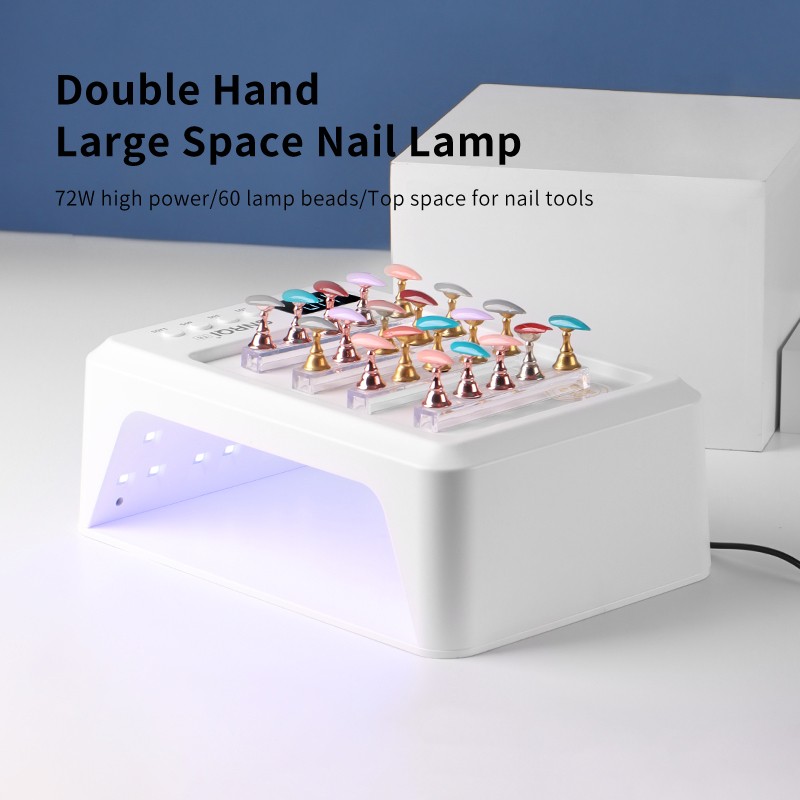 UV/LED Nail Lamp Manufacturer - 72W UV/LED Nail Art Machine Custom Logo Electric Wearable
