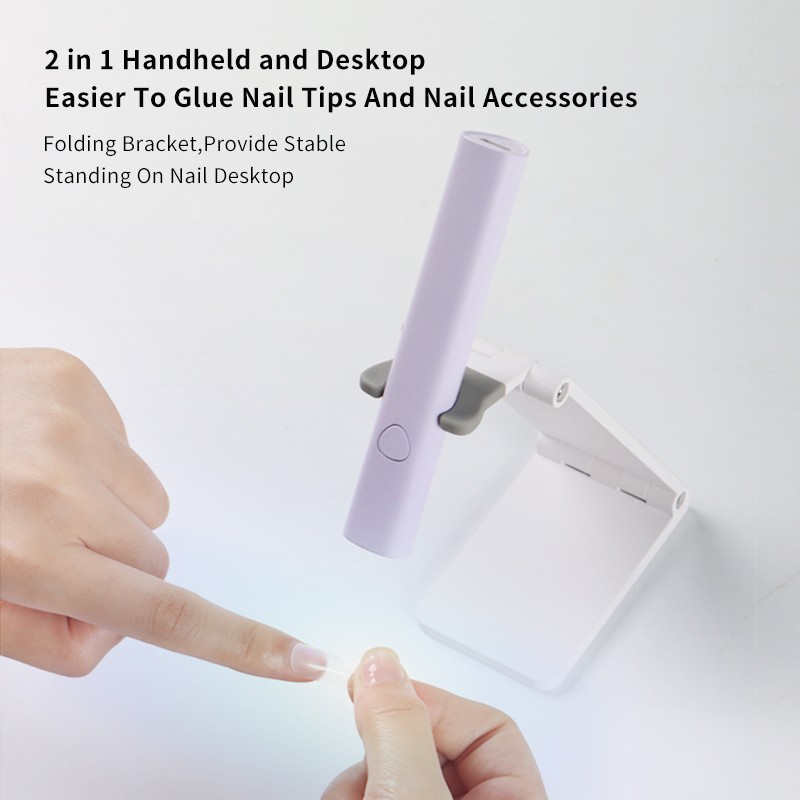 Mini Nail Dryer Factory - New Portable Mini Dryer LED Light Source Battery Powered Word