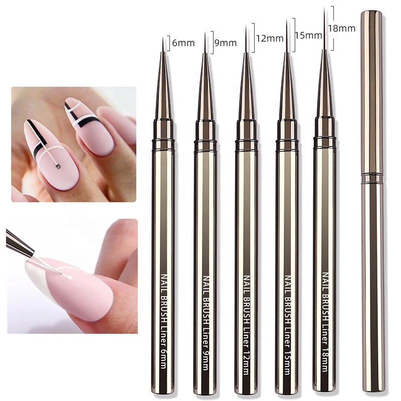 Nail Art Brush Supplier - High Quality Metal Handle Brush Factory Wholesale Kolinsky