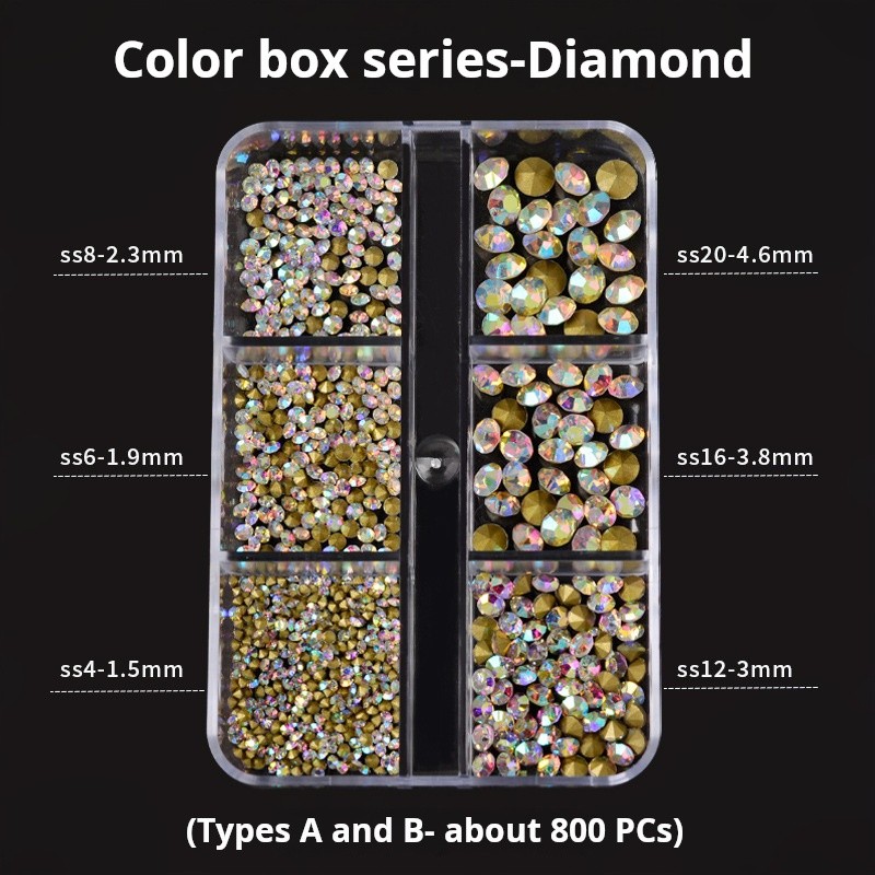 Glass Rhinestones Supplier - 6-Grid Pointed Bottom Red Transparent Glass Shiny Jewelry