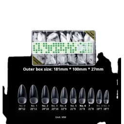 Ballet Nail Factory - Nail Art Super Long Water Drop Ballet Design Press on Nails