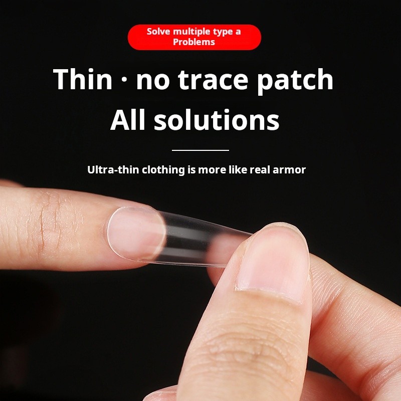 Trapezoidal Nail Piece Manufacturer - 100 Pieces Attached Trapezoidal Pointed Transparent