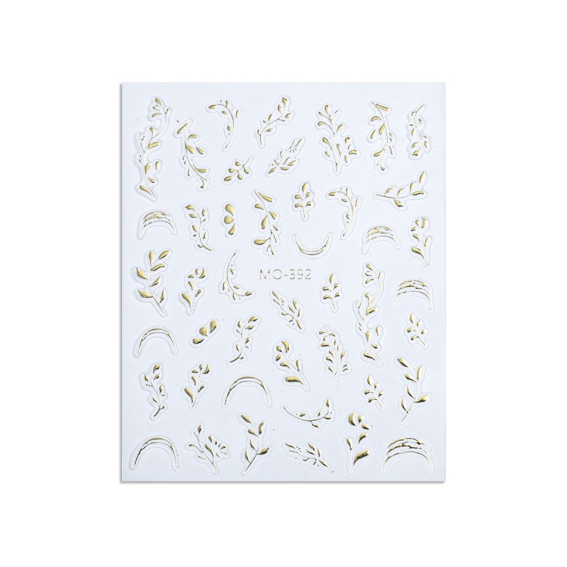 French Nail Sticker Supplier - 2024 New Gradient French Paste Paper Net Black White