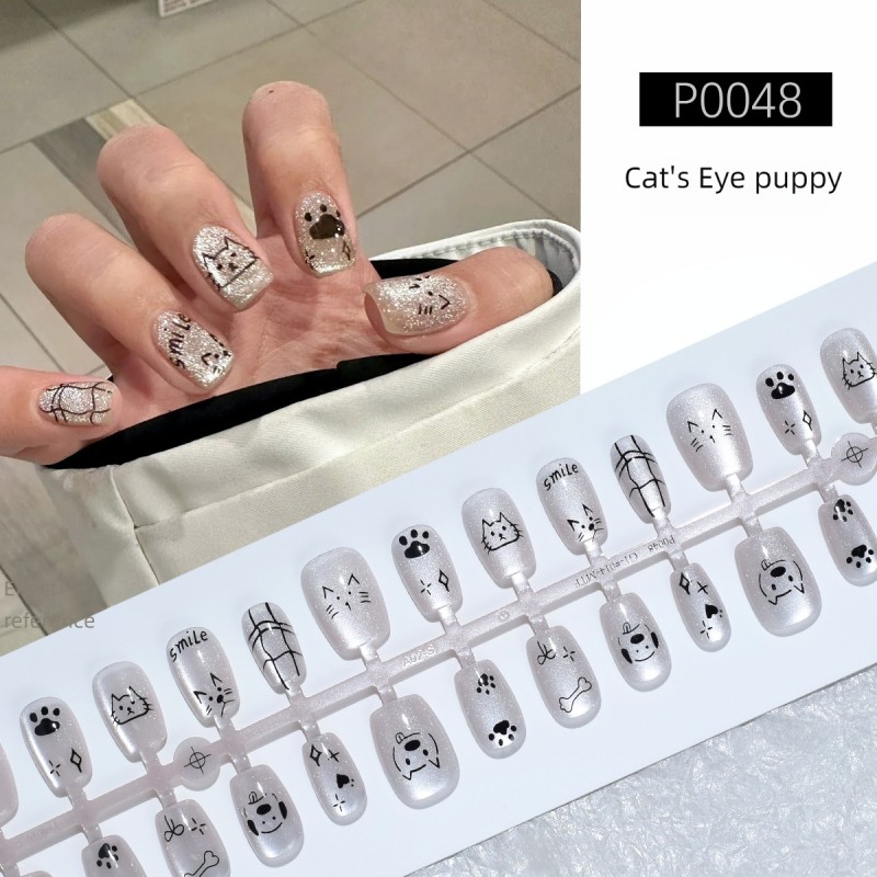 Blush Nail Patch Supplier - Blush Wear Advanced White Patch Reusable French Cat's Eye