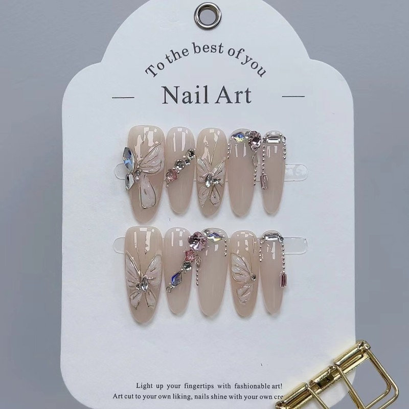 Long Nail Tips Supplier - Long Nail Tips Wear Transparent Ballet Frosted for Acrylic