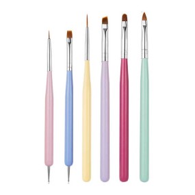Phototherapy Pen Factory - Nail Art Phototherapy Pen Customizable Nylon Flat Head Brush