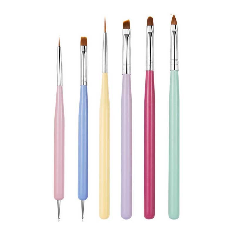 Phototherapy Pen Factory - Nail Art Phototherapy Pen Customizable Nylon Flat Head Brush