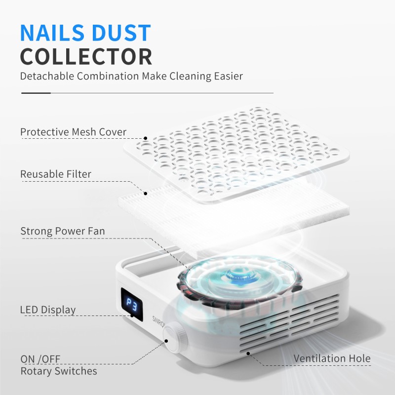 Nail Dust Collector Factory - High Quality New Beauty Strong Electric for Salon Use