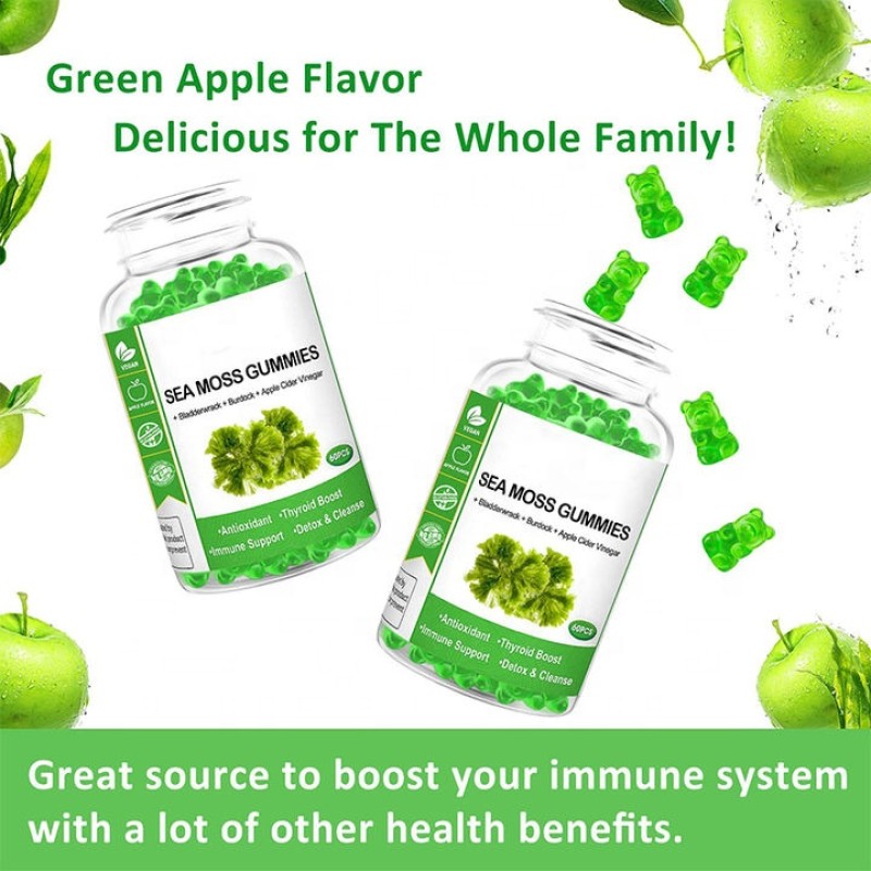 Sea Moss Gummies Supplier - Private Label Vegan Organic Irish Keto Detox Thyroid Support