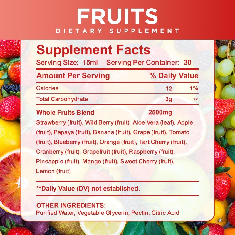 Dietary Fiber Supplement Manufacturer - OEM Private Label Sugar Free Fruit Drink Vitamin Energy