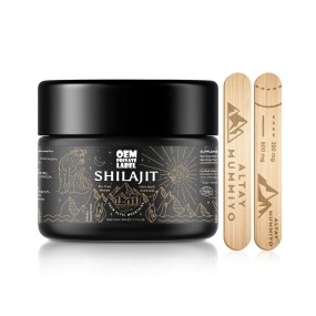 Himalayan Shilajit Resin Factory - OEM Gel Supplement 500mg Original Siberian Pure 85+ Humic Acid