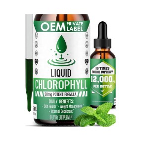 Chlorophyll Drops Manufacturer - Customized Detox Drops Immune Detox Energy Booster Digestion