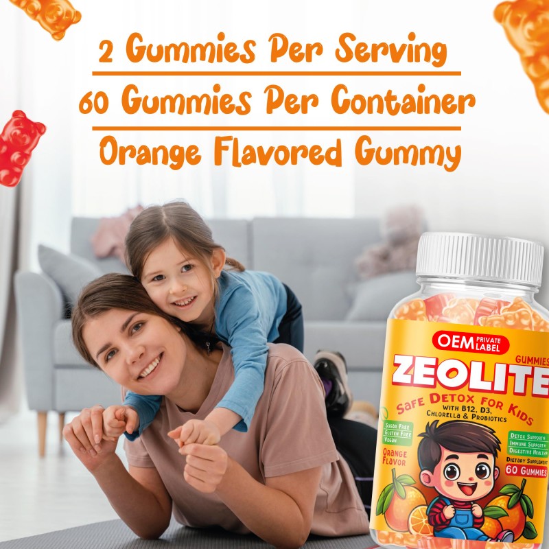 Kids Detox Gummies Manufacturer - Private Label Zeolite Heavy Metal Cleanse Chlorella