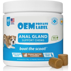 Dog Probiotics Chews Factory - Custom Wholesale Anal Gland Support Omega3 Itch Relief