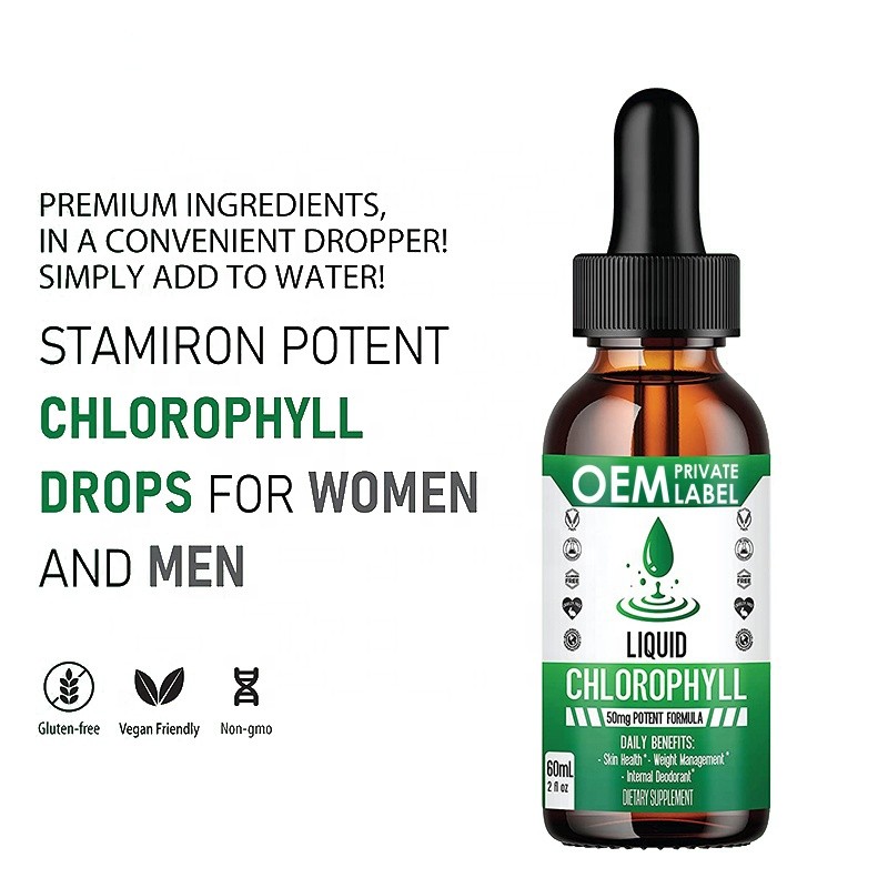 Chlorophyll Drops Manufacturer - Customized Detox Drops Immune Detox Energy Booster Digestion
