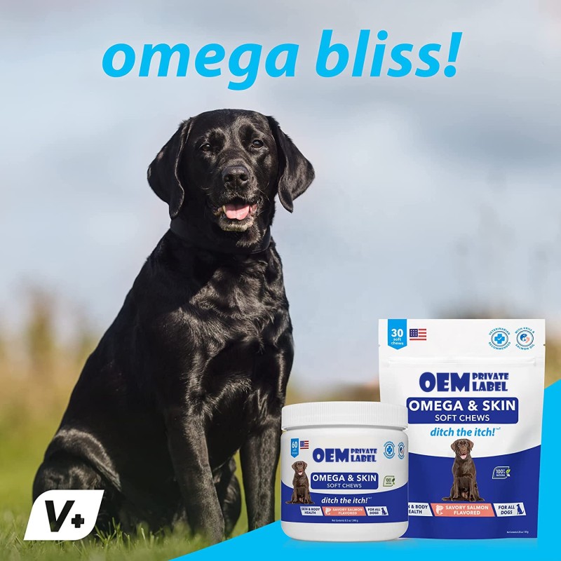 Dog Vitamins Supplement Supplier - Private Label Omega3 Probiotic Glucosamine Enzymes