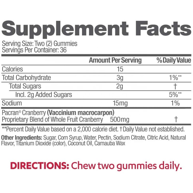 Cranberry Gummies Factory - OEM Urinary Tract Health Immune Support Antioxidant Vitamin C