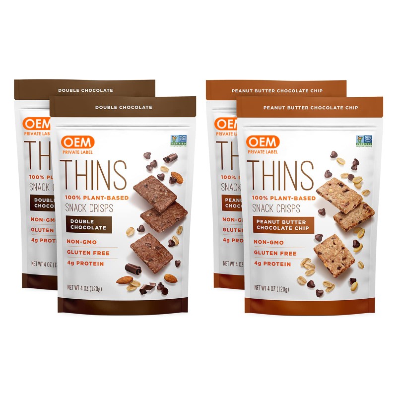 Protein Snack Crisps Supplier - OEM Variety Pack 4g Protein Gluten-Free Organic Energy Support