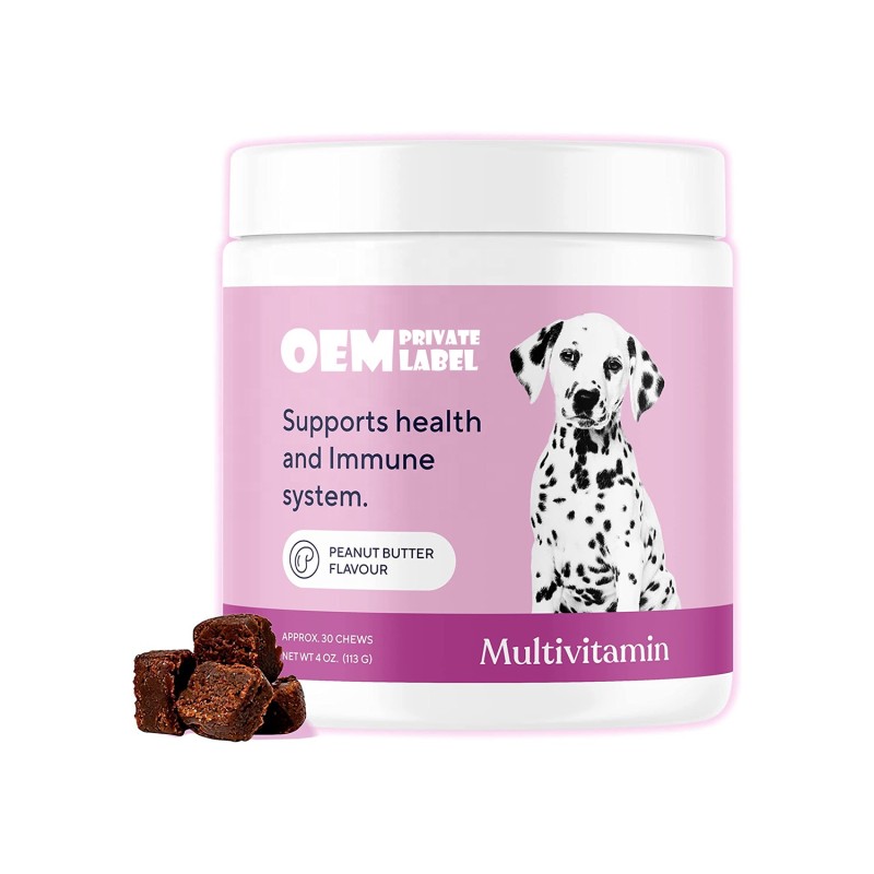 Dog Treats Supplier - Wholesale Probiotic Omega3 Fish Oil Multivitamin Chews 15 in 1 Premium