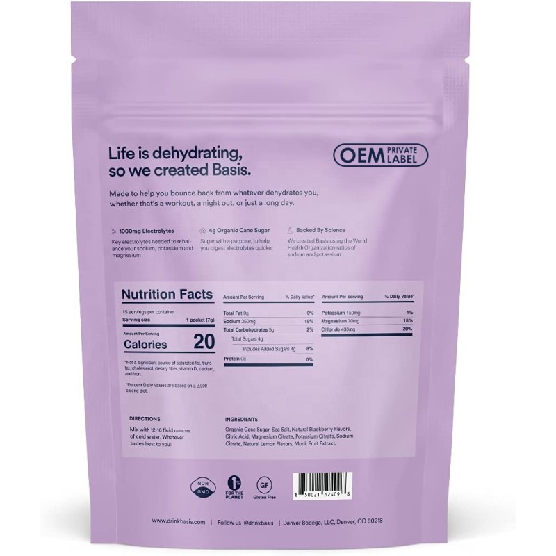 Keto Electrolytes Powder Factory - Hydration Electrolyte Supplement Boost Energy Pre Workout