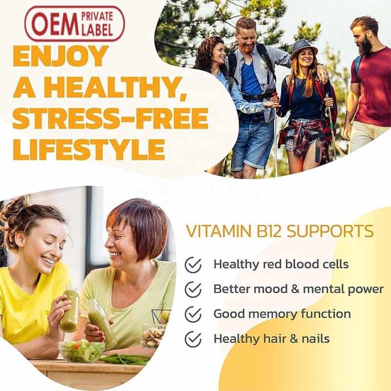 Vitamin B12 Drops Supplier - Organic Sublingual Methylcobalamin Vegan Energy Supplement