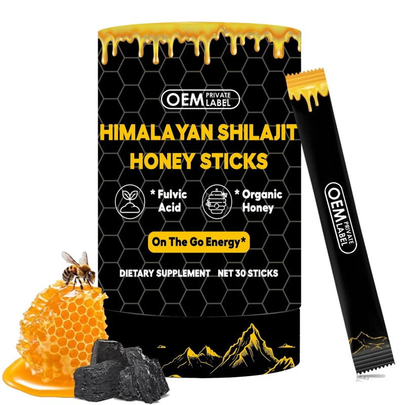 Shilajit Honey Sticks Supplier - OEM Pure Himalayan with Organic Honey Saffron Herbal Energy