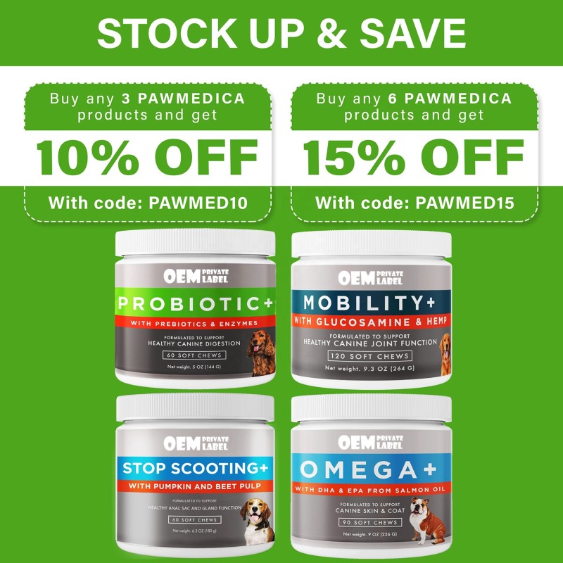 Dog Probiotics Treats Manufacturer - OEM ODM Digestive Enzymes Prebiotics Digestive Support