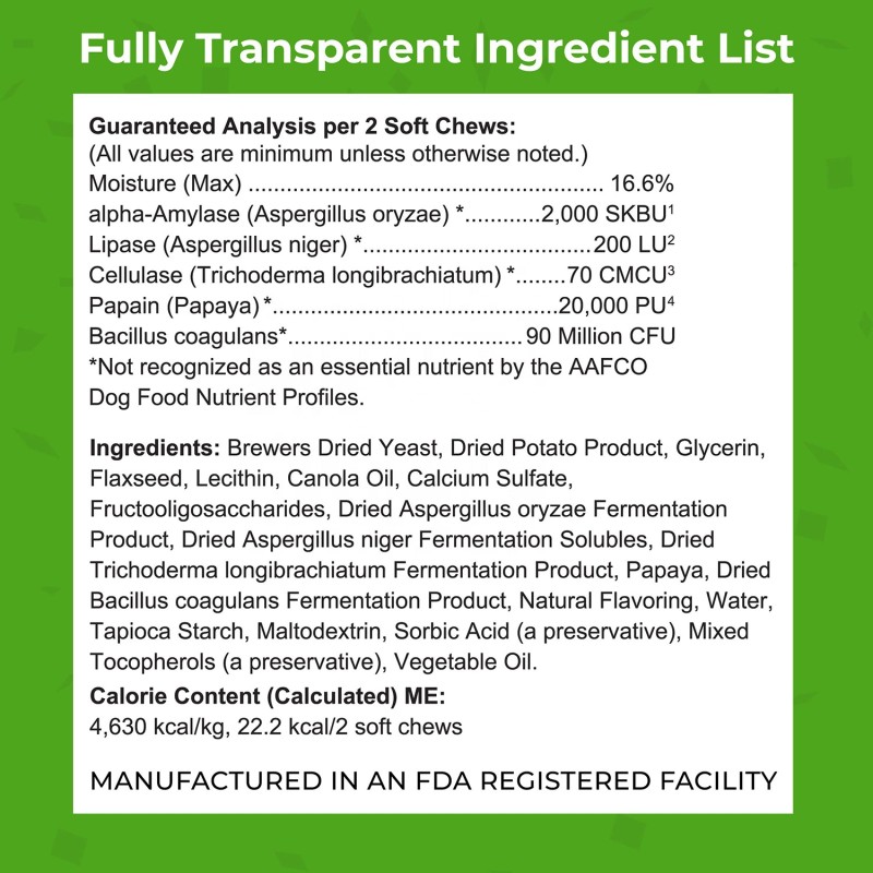 Dog Probiotics Treats Manufacturer - OEM ODM Digestive Enzymes Prebiotics Digestive Support