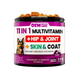 Dog Multivitamin Chewable Factory - OEM ODM with Glucosamine Chondroitin Hip Joint Support