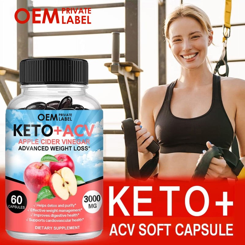 Apple Cider Vinegar Softgel Manufacturer - OEM Keto Acv Weight Management Detox Digestive Health