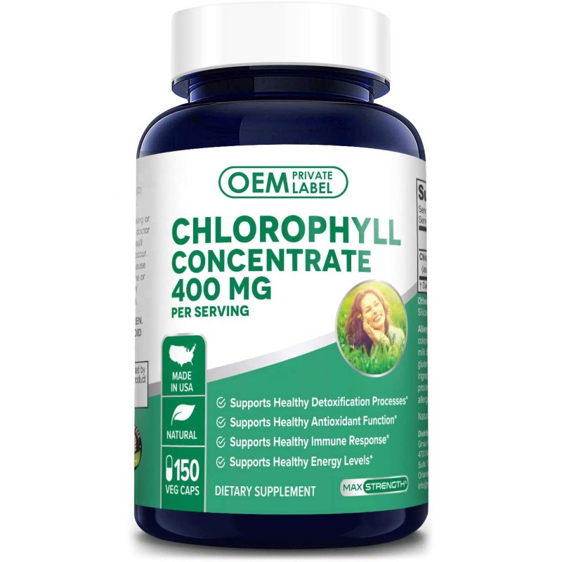 Liquid Chlorophyll Supplier - 400MG Per Serving Weight Loss Detox Antioxidant Diet Private