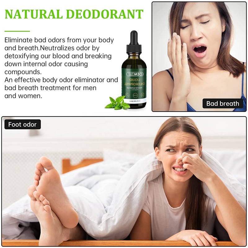 Chlorophyll Liquid Drops Supplier - Factory Hot Sale Energy Boost Immune Support Detox