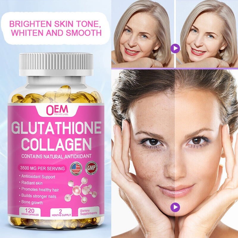 Collagen Softgel Capsules Supplier - Customized 3500 MG Promotes Healthy Hair Skin Nail