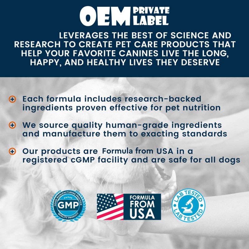 Dog Probiotics Treats Supplier - 6 Strains with Prebiotics Natural Digestive Enzymes Allergy