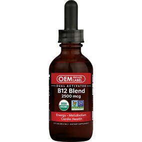 Vitamin B12 Drops Supplier - Organic Sublingual Methylcobalamin Vegan Energy Supplement