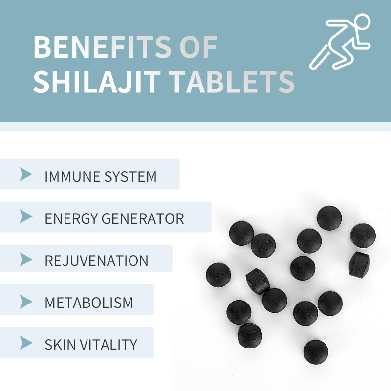 Natural Shilajit Resin Manufacturer - Organic Dry Drops Tablets Trace Minerals Complex Energy