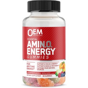 Amino Energy Gummies Supplier - Customized Amino Acids Pre Post Workout Focus Muscle Recovery