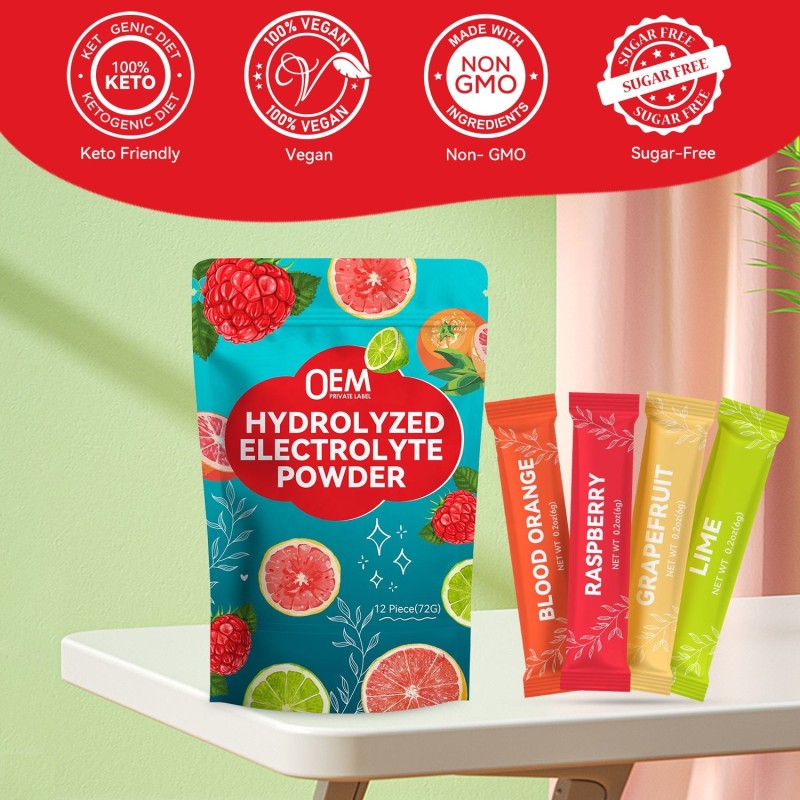 Electrolyte Powder Manufacturer - Hydration Powder Packets Drink Mix Preworkout Sports