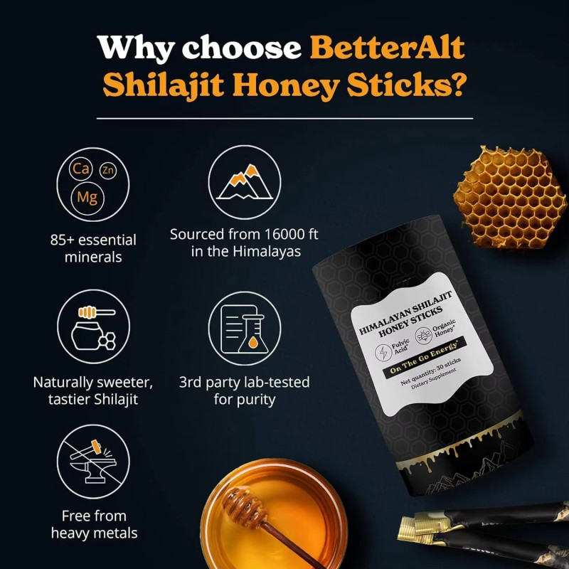Shilajit Honey Sticks Factory - Custom Pure Himalayan with Organic Honey for Energy Boost