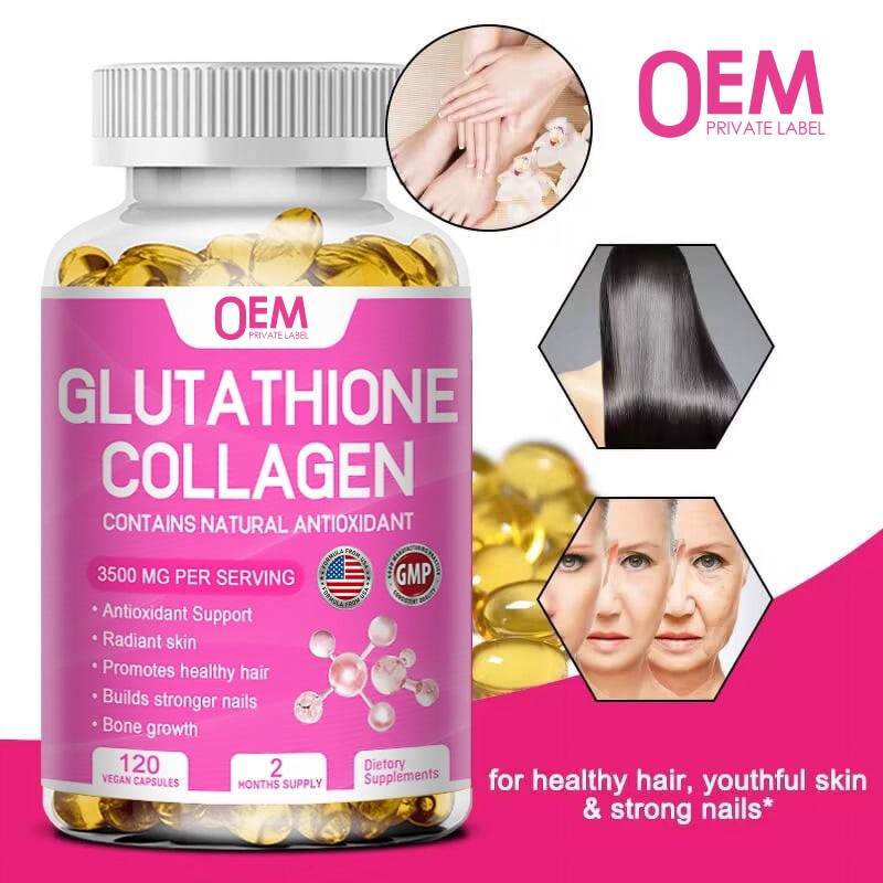 Collagen Softgel Capsules Supplier - Customized 3500 MG Promotes Healthy Hair Skin Nail