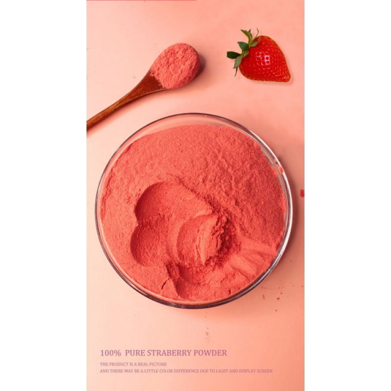 Wholesale Strawberry Extract Powder Manufacturer - Bulk 100% Natural Instant Soluble Strawberry Fruit Powder