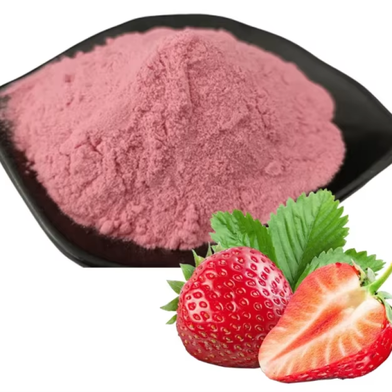 Wholesale Strawberry Extract Powder Manufacturer - Bulk 100% Natural Instant Soluble Strawberry Fruit Powder