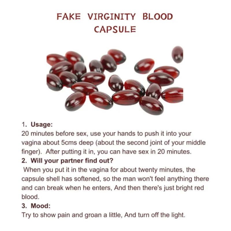 Women's Artificial Blood Capsule Manufacturer - OEM/ODM Virginity Blood Capsule for First Night