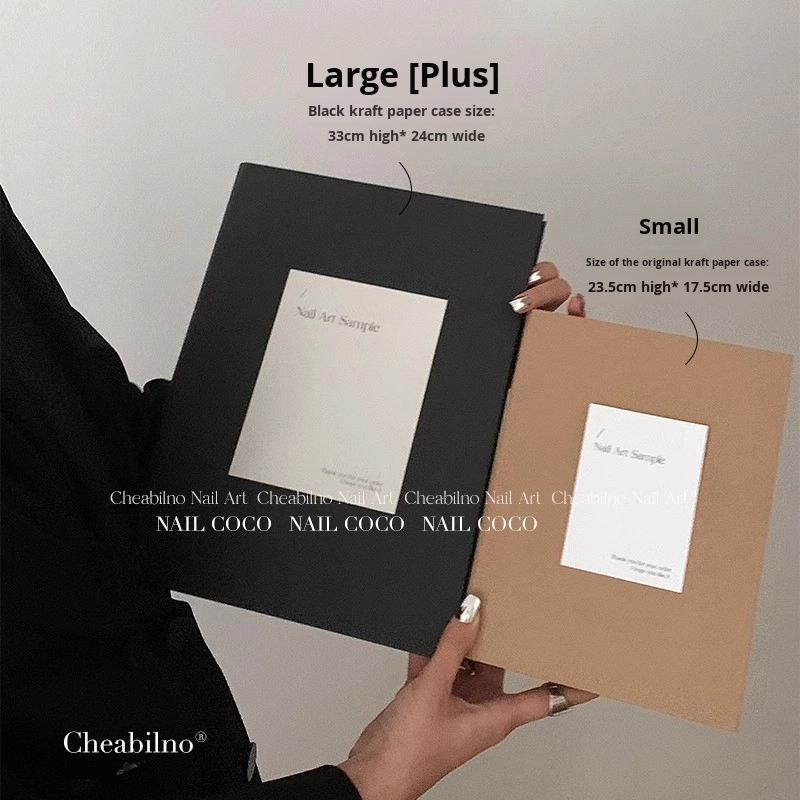 Nail Swatch Book Factory - Kraft Paper with Ring Binder Removable Gel Color Chart Salon Home Display
