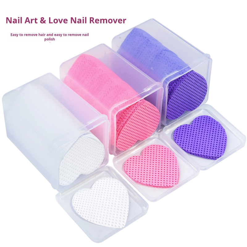 Nail Cleaning Pads Supplier - 200pcs Heart Shape for Eyelash Glue Polish Removal Lint-Free Absorbent