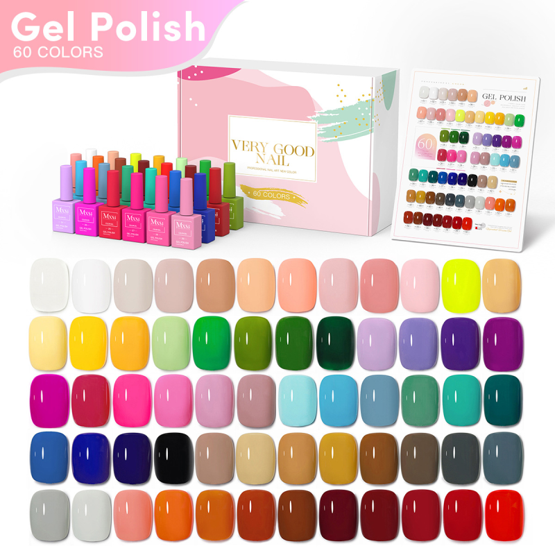 Gel Polish Set Factory - MXSI Professional 60 Colors Salon Grade LED/UV Curable for Wholesale